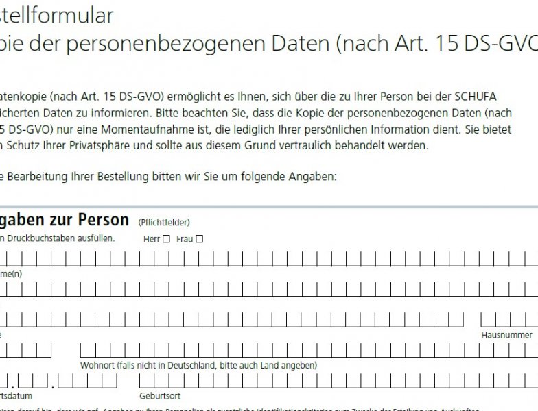 Schufa Auskunft Düsseldorf Sofort Kostenlos