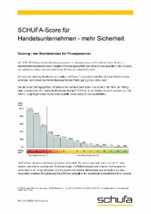 Schufa Score Tabelle - Handelsunternehmen