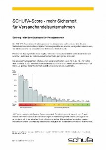 Schufa Score  Tabelle - Versandhandel